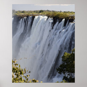 Póster Victoria Falls, Zambesi River, Zambia.
