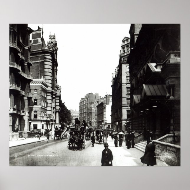 Poster Victoria Street, Londres, c.1890 (Frente)