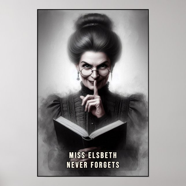 Poster Victorian Era Creepy Headmistress Portrait Wall (Frente)