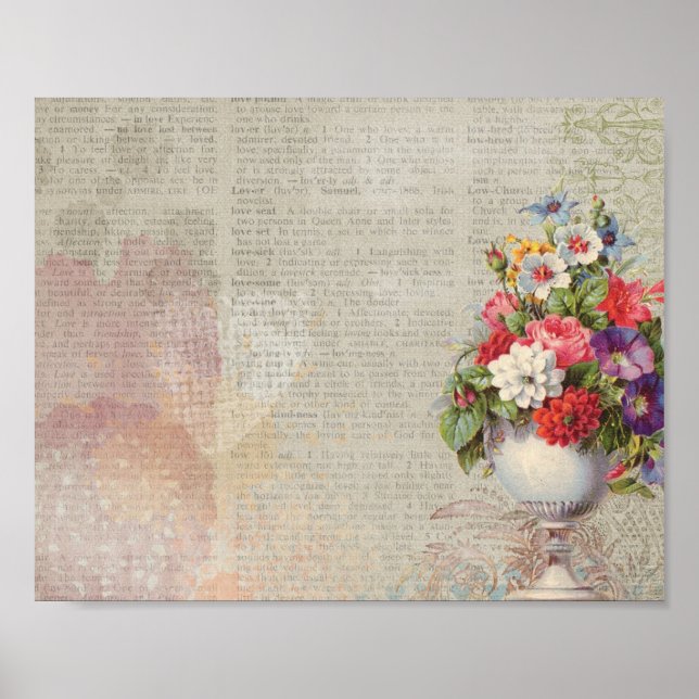 Poster Victorian Floral (Frente)