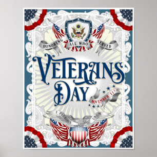 POSTER VICTORIAN VETERANS DAY