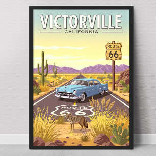 Poster Victorville Califórnia Antiga