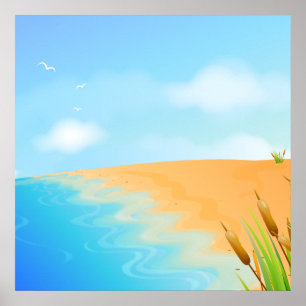 Póster Vida a praia
