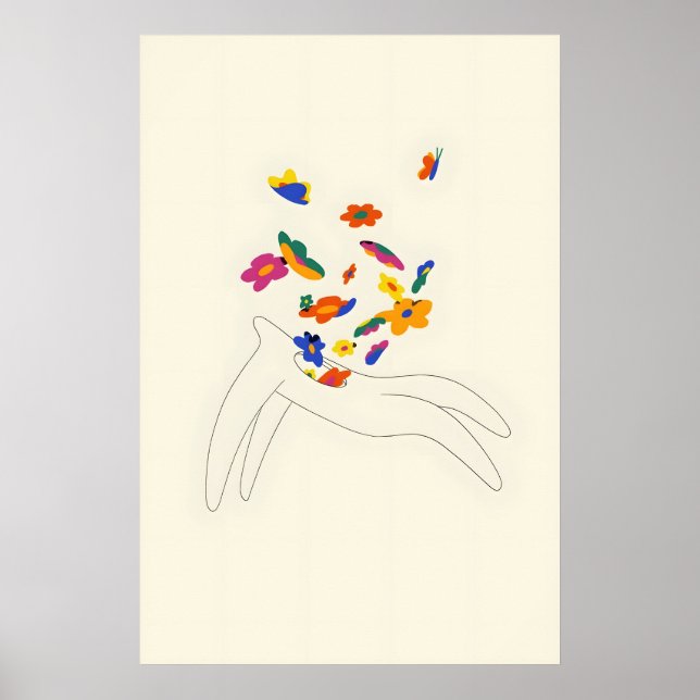 Poster Vida Após a Morte Japonês Abstrato Bauhaus Fórmula (Frente)