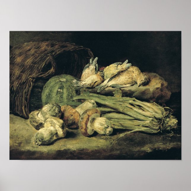 Poster Vida contínua com cogumelos (Frente)