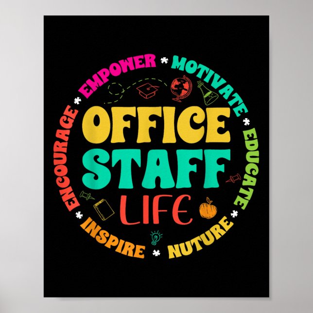 Poster Vida da Equipe de Escritório - Secretaria da Escol (Frente)