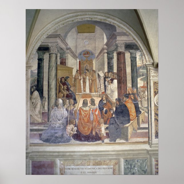 Póster Vida das Ruas. Benedict (fresco) (pormenores) (Frente)