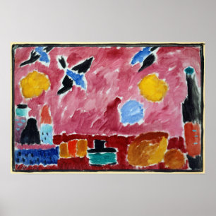 Póster Vida de Alexej von Jawlensky Ainda com garrafa,