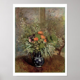 Póster Vida de Alfred Sisley   ainda de flores selvagens