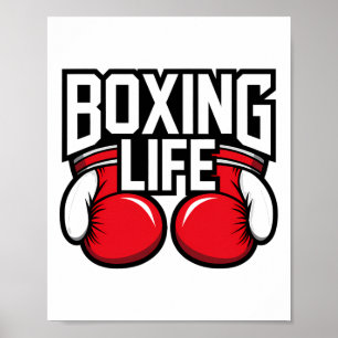 Poster Vida de Boxe para Boxeadores Profissionais Amadore