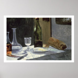 Póster Vida de Claude Monet ainda com garrafas