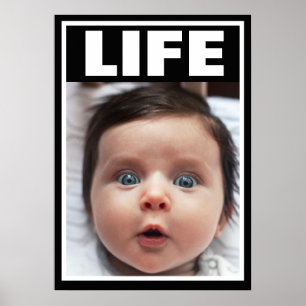 POSTER VIDA DE CRIANÇA DO CABELO ESCURO PRÓ-VIDA