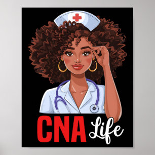Poster Vida de Enfermeira Cna Enfermagem Histórica Negra