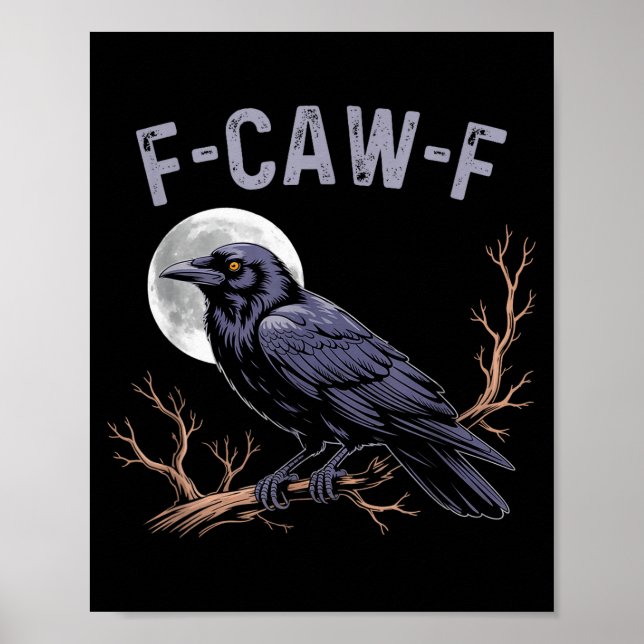 Poster Vida de Fife Corvo Engraçado Sarcástico Fcawf (Frente)