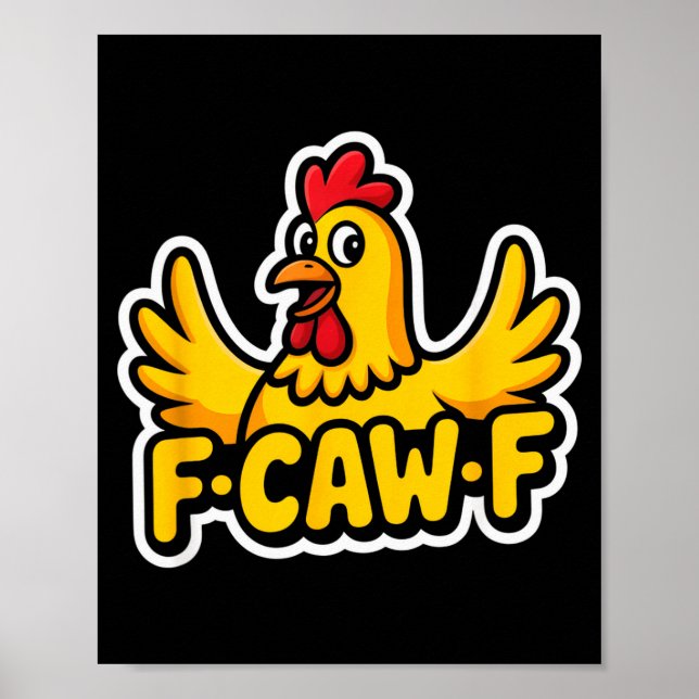 Poster Vida de Fife Engraçado Frango Sarcástico Fcawf  (Frente)