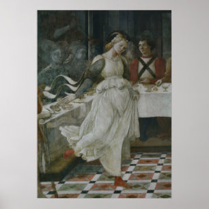 Poster Vida de João Batista - Banquete de Herodes - Lippi