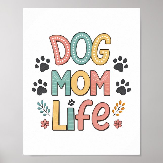 Poster Vida de Mãe de Cachorro - Coleção Perfeitamente Ad (Frente)