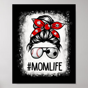 Poster Vida de Mãe Descolorida Futebol Coque Desarrumado