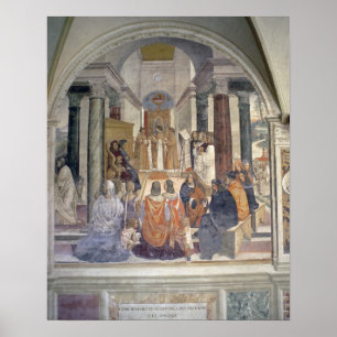 Póster Vida de St. Benedict (fresco) (detalhe)
