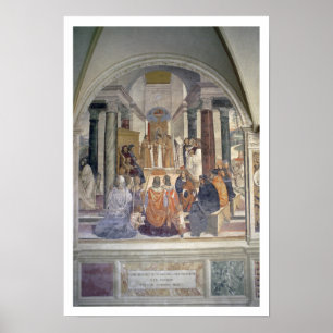 Póster Vida de St. Benedict (fresco) (detalhe)