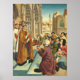 Poster Vida de um Santo Bishop - Ruas. Giles Fine Art Pos