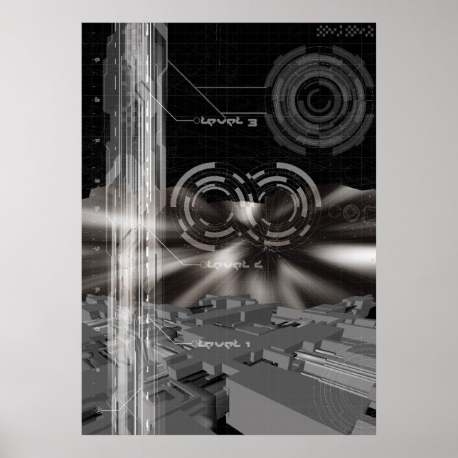 Póster vida espacial (Frente)