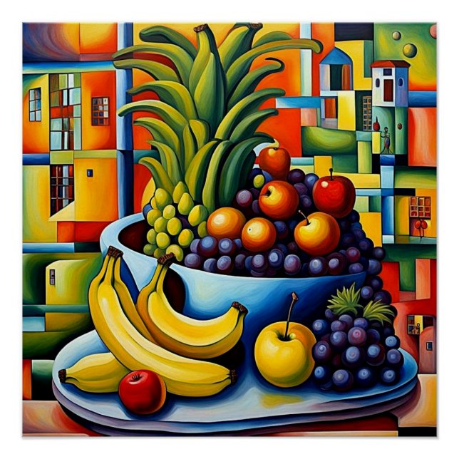 Póster Vida estática com a fruta 7 (Frente)