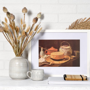 Poster Vida Estática com Chapéu Amarelo de Vincent van Go