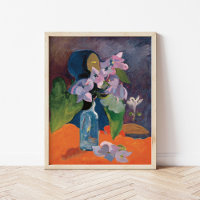 Vida Estática com Flores e Ídolo | Paul Gauguin