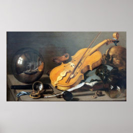 Poster Vida Estática com o autorretrato