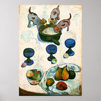 Poster Vida Estática com Três Cuppies, Paul Gauguin