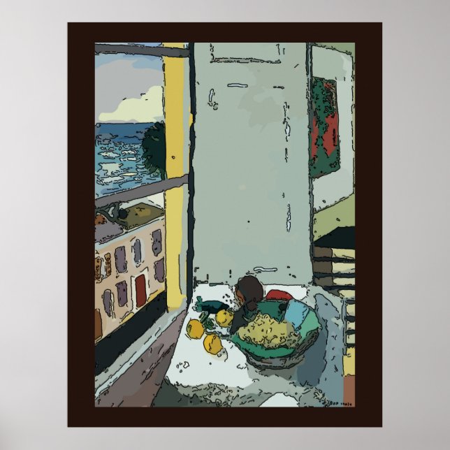 Poster Vida Estática da Janela (Frente)