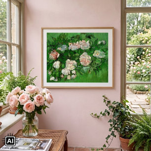 Póster Vida estática: Rosas rosa por Vincent van Gogh