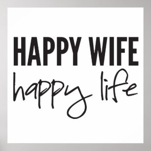 Póster Vida feliz da esposa feliz