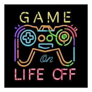 Póster Vida fora das faixas de Neon