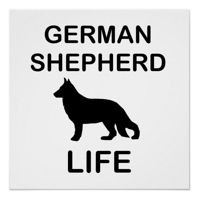 Póster vida german shepherd (Frente)