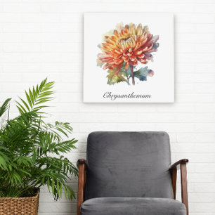 Póster Vida Herbal: Chrysanthemum personalizável