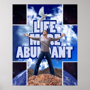 Póster Vida mais abundante - 20 x 16
