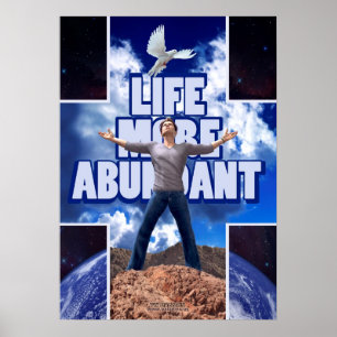 Poster Vida mais abundante - 28 x 20