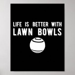 Poster Vida Melhor Bochas em Grama Bochas