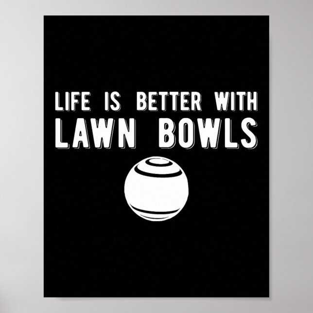 Poster Vida Melhor Bochas em Grama Bochas  (Frente)