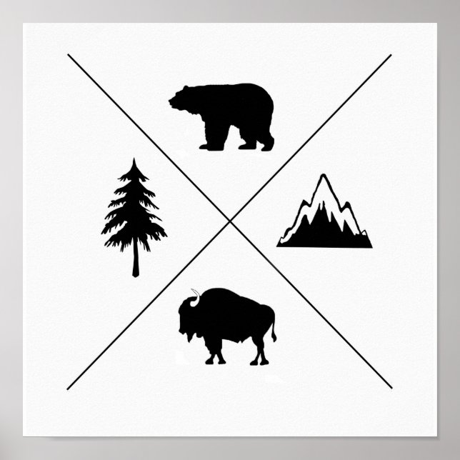 Póster Vida nas Montanhas (Frente)