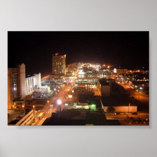 Póster Vida noturno do Oceanfront