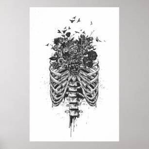 Póster Vida nova (preto e branco)