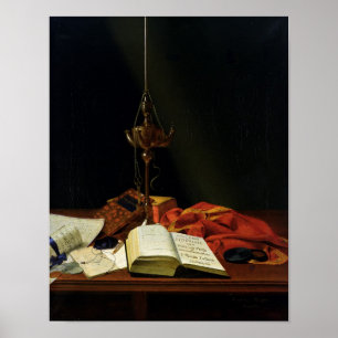 Póster Vida tranquila com Bíblia, 1821