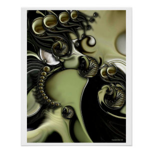 Póster "Vida tranquila com movimento confuso", Poster bri