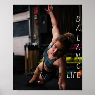 Poster Vida Útil do Equilíbrio Yoga da Malhação