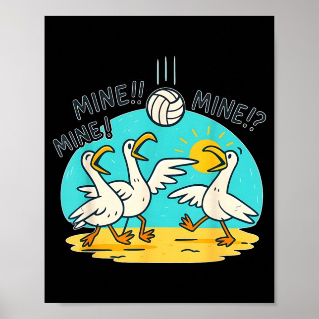 Poster Vida Vibe Volei Comédia Gaivotas da Praia (Frente)