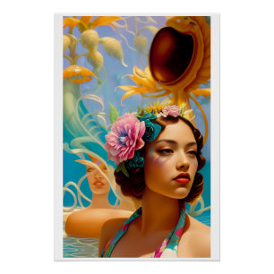Póster Vidas Aquáticas e Amantes