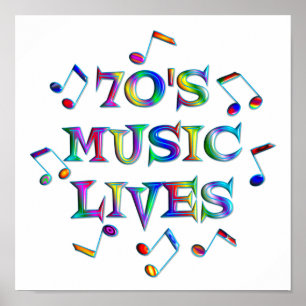 Poster vidas da música 70s